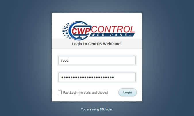 تثبيت لوحة تحكم سينتوس ويب بانل (CWP) 2022